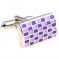 Silver with Purple and Pink Squares Cufflinks3.jpg